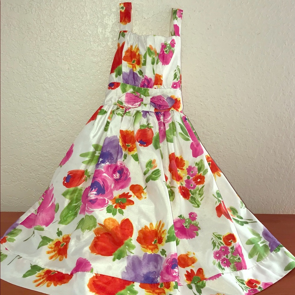 Multi-Color Floral Dress - Picture 1 of 4